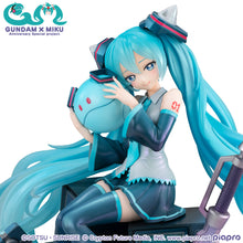 Load image into Gallery viewer, PRE-ORDER 1/7 Scale Lucrea Hatsune Miku X OO Gundam Mobile Suit Gundam 45th Anniversary x Hatsune Miku