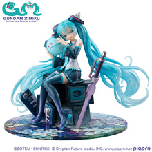 Load image into Gallery viewer, PRE-ORDER 1/7 Scale Lucrea Hatsune Miku X OO Gundam Mobile Suit Gundam 45th Anniversary x Hatsune Miku