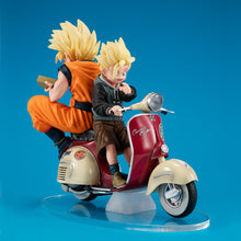 Load image into Gallery viewer, PRE-ORDER DESKTOP REAL McCOY EX Super Saiyan Son Goku & Super Saiyan Son Gohan & Mortorbike Dragon Ball Z