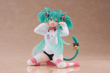 Load image into Gallery viewer, PRE-ORDER Hatsune Miku Desktop Cute Figure Cat Ear T-Shirt Ver. Character Vocal Series 01: Hatsune Miku
