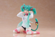 Load image into Gallery viewer, PRE-ORDER Hatsune Miku Desktop Cute Figure Cat Ear T-Shirt Ver. Character Vocal Series 01: Hatsune Miku