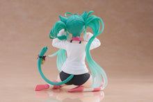Load image into Gallery viewer, PRE-ORDER Hatsune Miku Desktop Cute Figure Cat Ear T-Shirt Ver. Character Vocal Series 01: Hatsune Miku