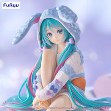 Load image into Gallery viewer, PRE-ORDER Hatsune Miku Noodle Stopper Figure Rabbit Ear Hood Pajama Blue Color ver.