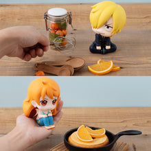 Load image into Gallery viewer, PRE-ORDER Lookup Sanji & Nami set (with Cloch & Orange) One Piece