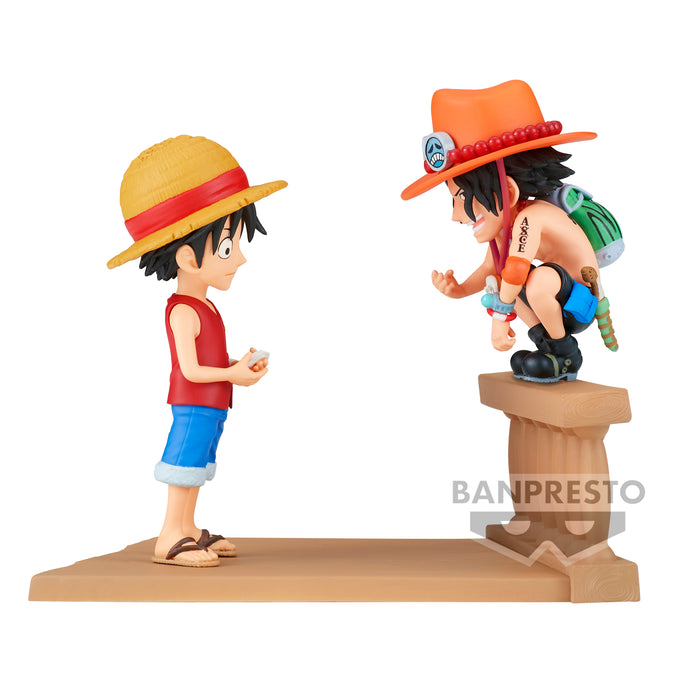 PRE-ORDER Monkey D. Luffy & Portgas D. Ace World Collectable Figure Log Stories One Piece