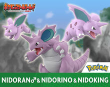 Load image into Gallery viewer, PRE-ORDER Pokemon Scale World Nidorino & Nidoran & Nidoking Pokemon