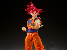 Load image into Gallery viewer, PRE-ORDER S.H.Figuarts Super Saiyan God Son Goku Saiyan God of Virtue Dragon Ball Z
