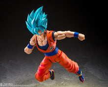 Load image into Gallery viewer, PRE-ORDER S.H.Figuarts Super Saiyan God Super Saiyan Son Goku Blue Power Ascending Limits Dragon Ball Super