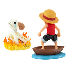 Load image into Gallery viewer, Authentic World Collectable Figure Log Stories Monkey D. Luffy & Going Merry One Piece