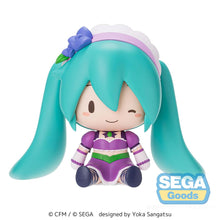 Load image into Gallery viewer, PRE-ORDER fuwa petit Hatsune Miku x Love and Berry Dress Up and Dance! Sparkly Purple Chibi Figure