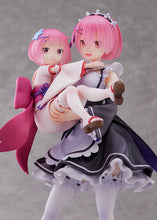 Load image into Gallery viewer, PRE-ORDER 1/7 Scale Ram & Childhood Ram Re:Zero Starting Life in Another World