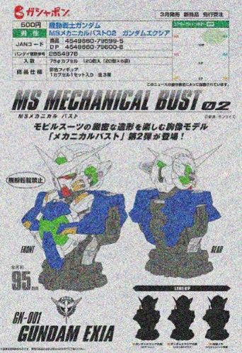 PRE-ORDER Mobile Suit Gundam MS Mechanical Bust 02 Gundam Exia