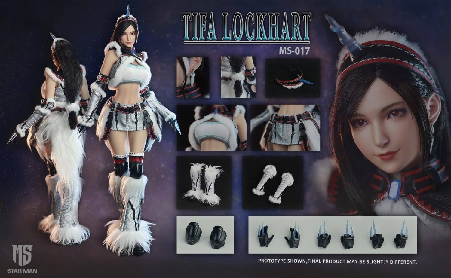PRE-ORDER 1/6 Scale MS-017 Tifa Lockheart Fighting Goddess Kirin Set ...