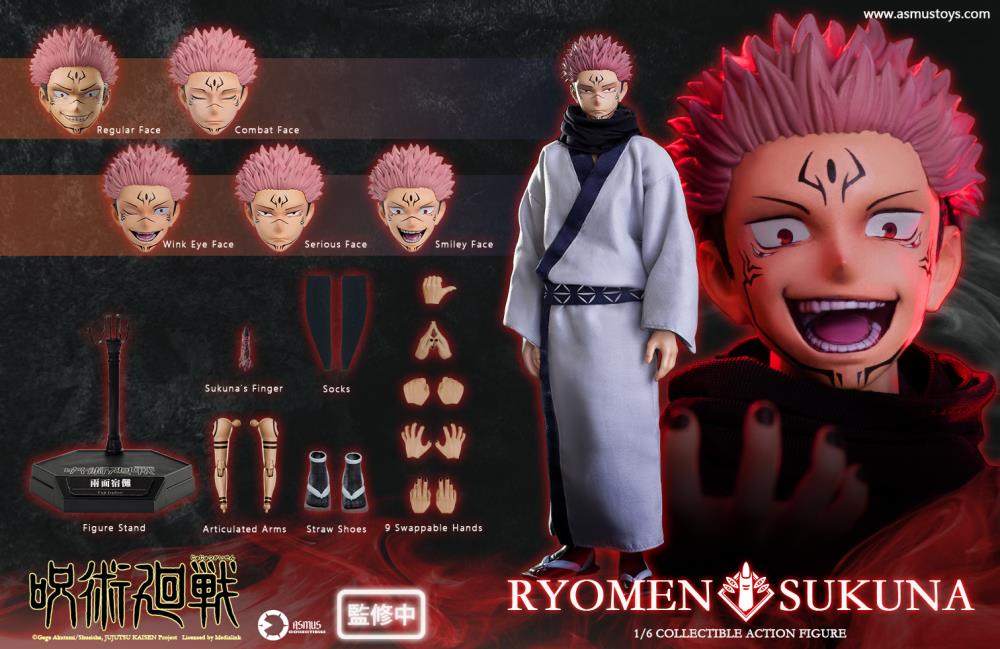Ryomen Ryo PRE-ORDER 1/6 Scale Ryomen Sukuna Regular Ver. Jujutsu Kaisen – Den Den ...