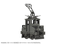 Load image into Gallery viewer, PRE-ORDER 1/80 Scale Choshi Electric Railway DEKI3 Electric Locomotive (Black) Paper kit
