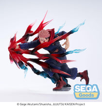 Load image into Gallery viewer, Authentic Yuji Itadori Luminasta Figure Black Flash Jujutsu Kaisen
