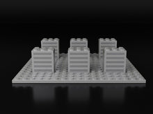 Load image into Gallery viewer, PRE-ORDER BRICKROID Building A + Base Set Plastic building-shaped blocks and baseboard for BRICKROID figures
