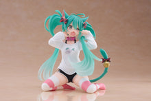 Load image into Gallery viewer, PRE-ORDER Hatsune Miku Desktop Cute Figure Cat Ear T-Shirt Ver. Character Vocal Series 01: Hatsune Miku

