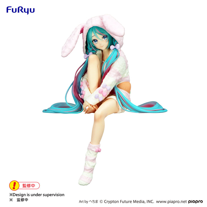 PRE-ORDER Hatsune Miku Noodle Stopper Figure Rabbit Ear Hood Pajama