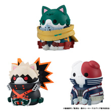 Load image into Gallery viewer, PRE-ORDER MEGA CAT PROJECT My Hero Academia Nyanto! Midoriya &amp; Bakugo &amp; Todoroki set (with gift) The Big Heroaca Cats Series My Hero Academia
