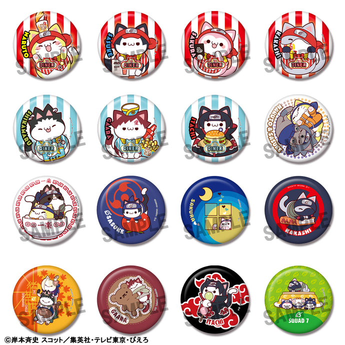 PRE-ORDER MEGA CAT PROJECT NARUTO  Nyaruto! Metal Badge Collection Box of 16 Naruto