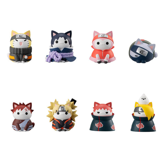 PRE-ORDER MEGA CAT PROJECT Nyaruto! Ver. Battle with Akatsuki (Repeat) Box of 8 Naruto Shippuden