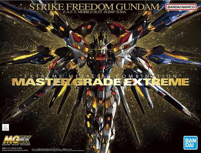 PRE-ORDER MGEX 1/100 Strike Freedom Gundam Mobile Suit Gundam SEED Destiny Model Kit (Jul2023 re-offer)
