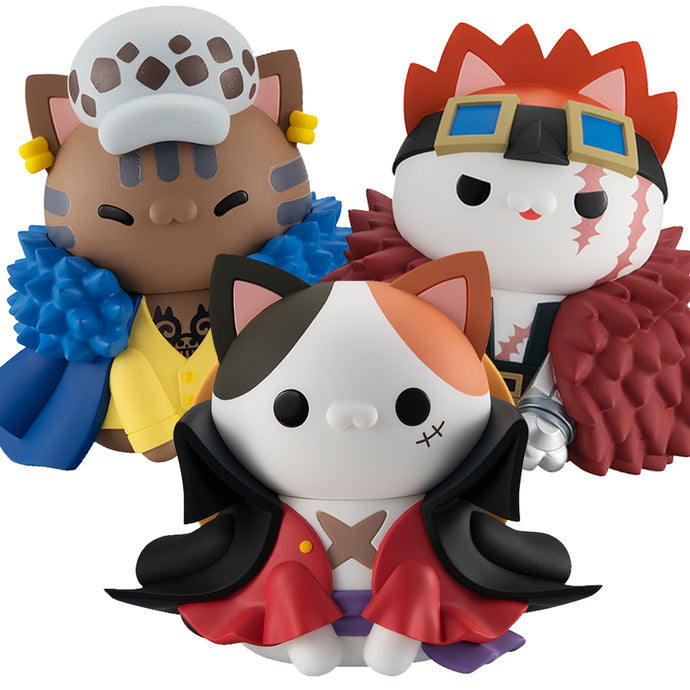 PRE-ORDER Monkey D. Luffy ＆ Trafalgar Law ＆ Eustass Kid Nyanto! The Big One Piece Series