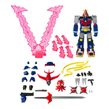 Load image into Gallery viewer, PRE-ORER P-BANDAI SMP [SHOKUGAN MODELING PROJECT] Voltes V V Together Set 2025 Edition with Voltes V Logo Stand
