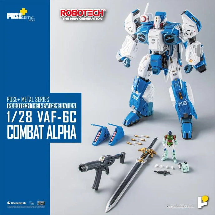 PRE-ORDER POSE+ METAL 1/28 VAF-6C Combat Alpha Robotech The New Generation