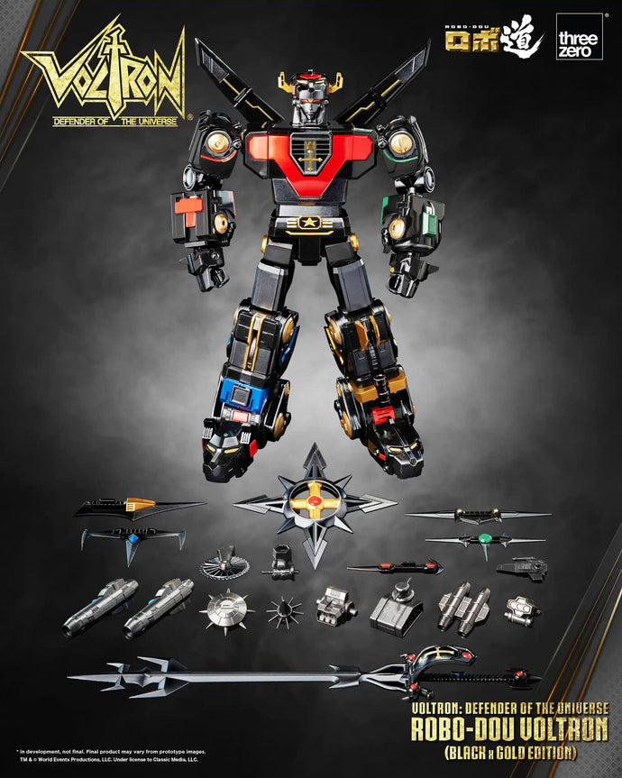 PRE-ORDER ROBO-DOU Voltron Event Exclusive (Black x Gold Edition) Voltron: Defender of the Universe