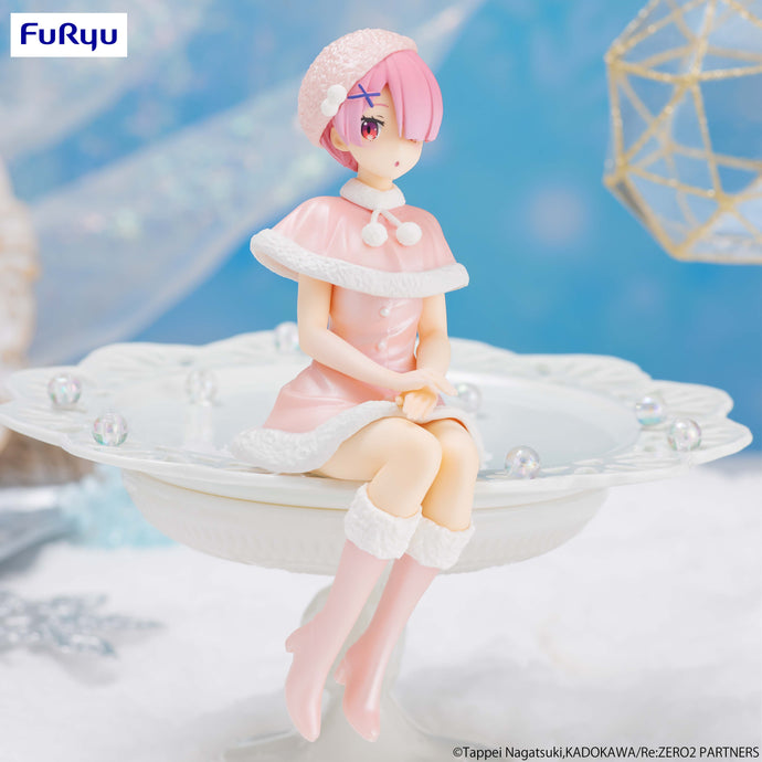 PRE-ORDER Ram Noodle Stopper Figure Snow Princess Pearl Color ver. Re:Zero Starting Life in Another World