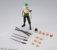 Load image into Gallery viewer, PRE-ORDER S.H.Figuarts Roronoa Zoro Romance Dawn (repeat) One Piece
