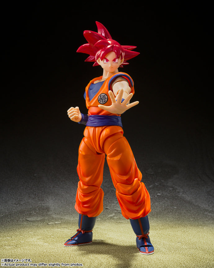 PRE-ORDER S.H.Figuarts Super Saiyan God Son Goku Saiyan God Of Virute Dragon Ball Super