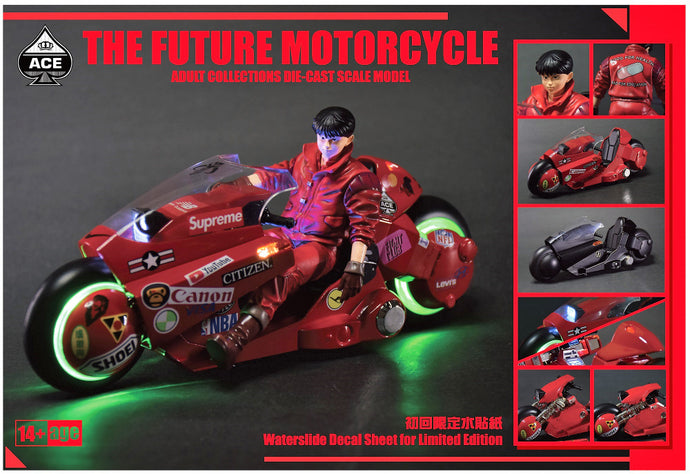 PRE-ORDER 1/15 Scale ANS-001 Akira Bike Future Motorcycle & Biker