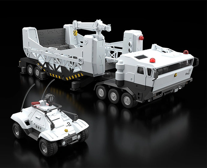 PRE-ORDER MODEROID Type 98 Special Command Vehicle & Type 99 Special Labor Carrier Mobile Police Patlabor