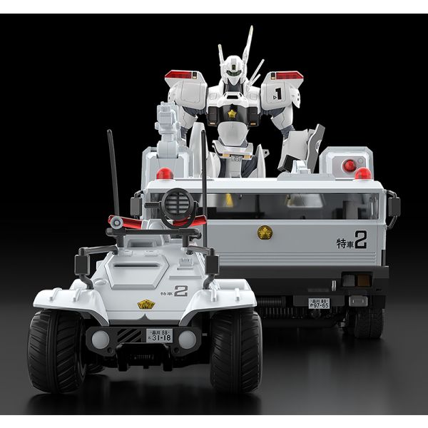 PRE-ORDER 1/60 Scale Moderoid Type 98 Special Command Vehicle & Type 99 Special Labor Carrier Mobile Police Patlabor (re-run)