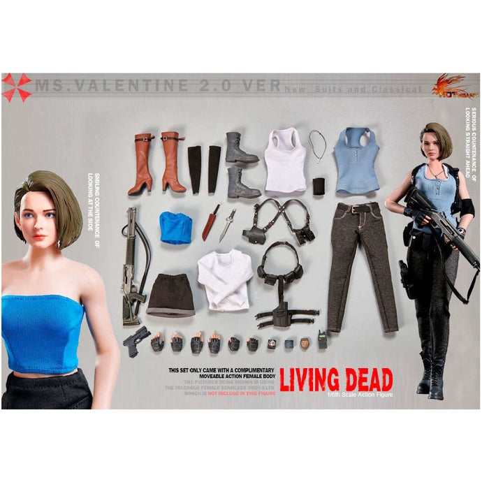 Hot Heart 1/6 Scale Zombie Killer Jill Valentine 2.0 Set version