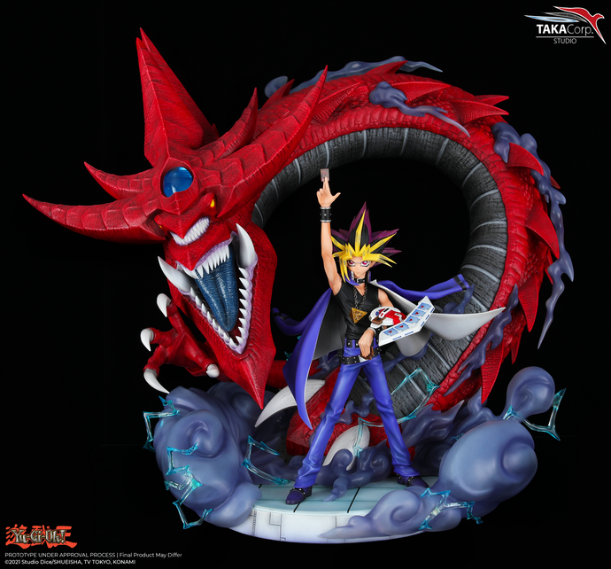 1/6 Scale Yami Yugi & Slife The Celestial Dragon Yugioh Statue